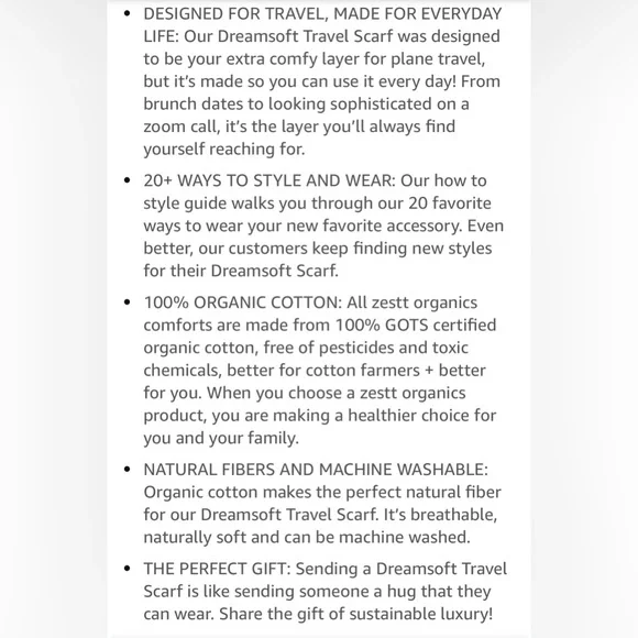 Zestt Dreamsoft travel scarf - Picture 9 of 11